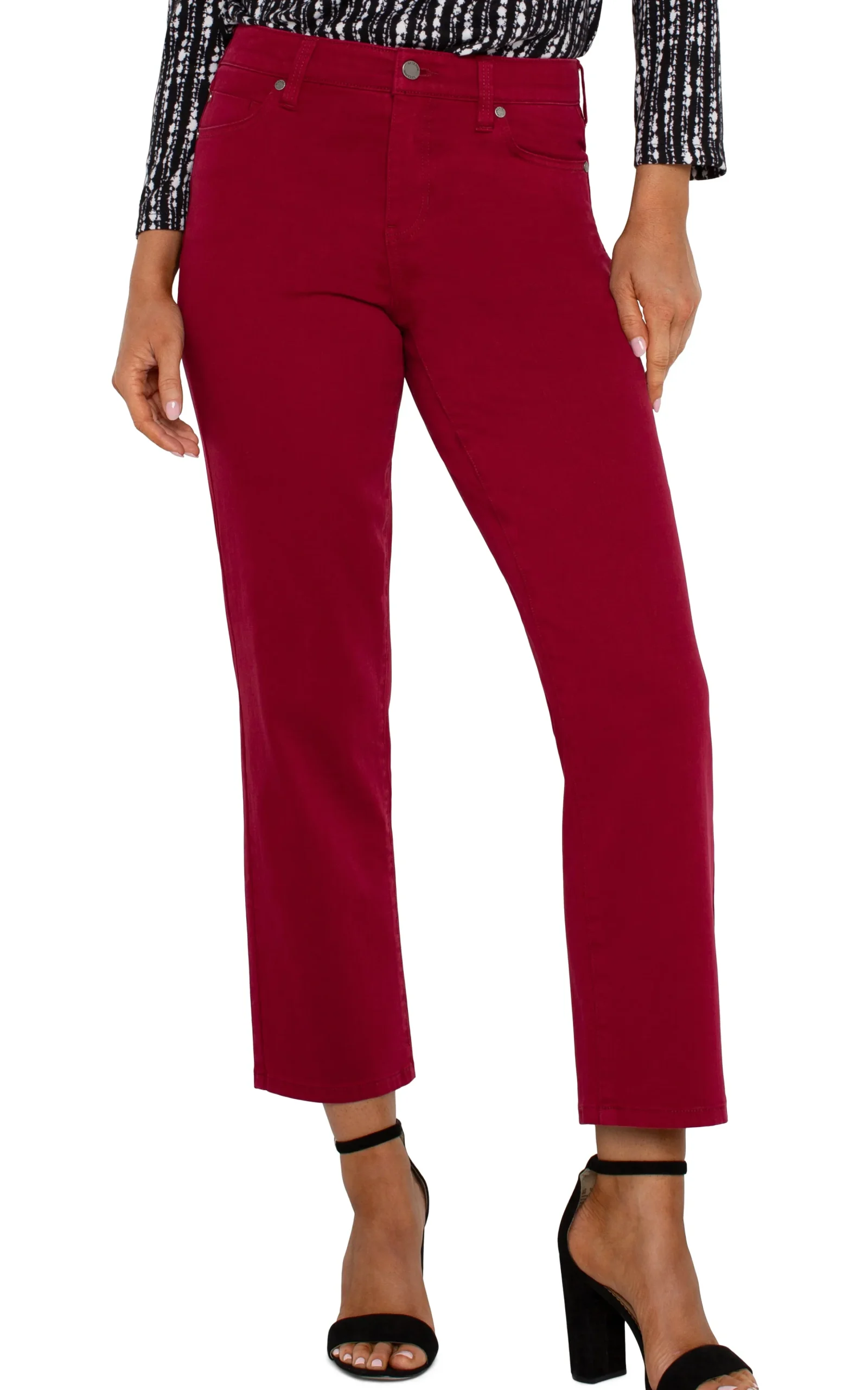Liverpool Los Angeles Jeans|Straight-KENNEDY STRAIGHT Garnet
