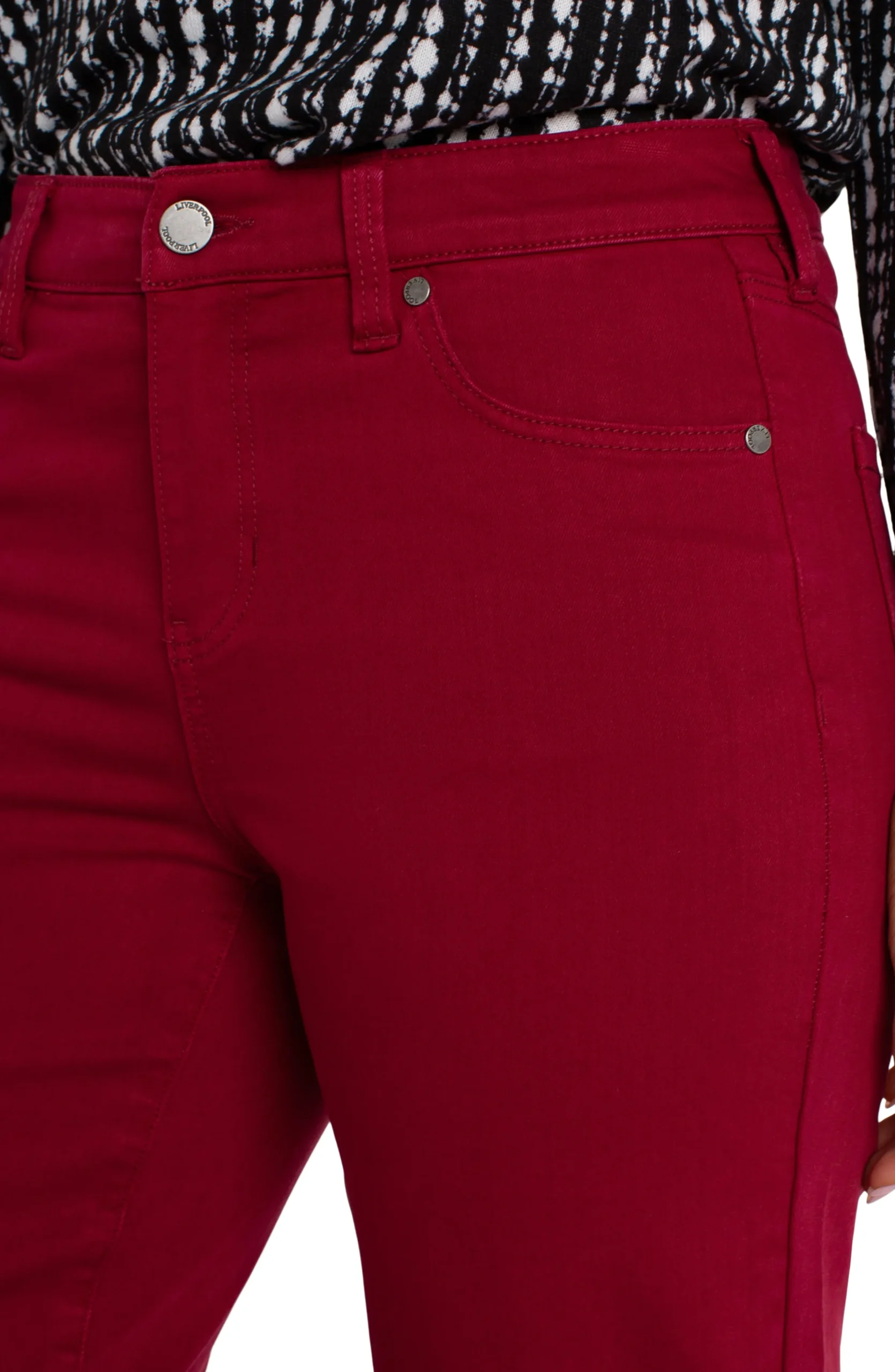Liverpool Los Angeles Jeans|Straight-KENNEDY STRAIGHT Garnet