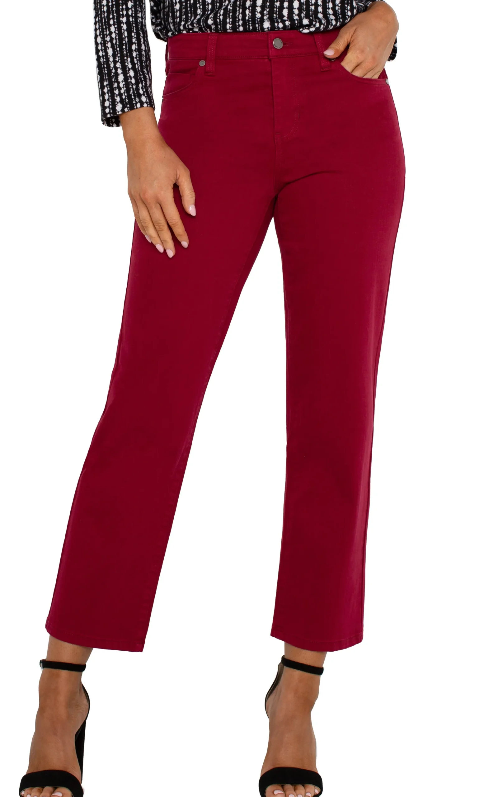 Liverpool Los Angeles Jeans|Straight-KENNEDY STRAIGHT Garnet