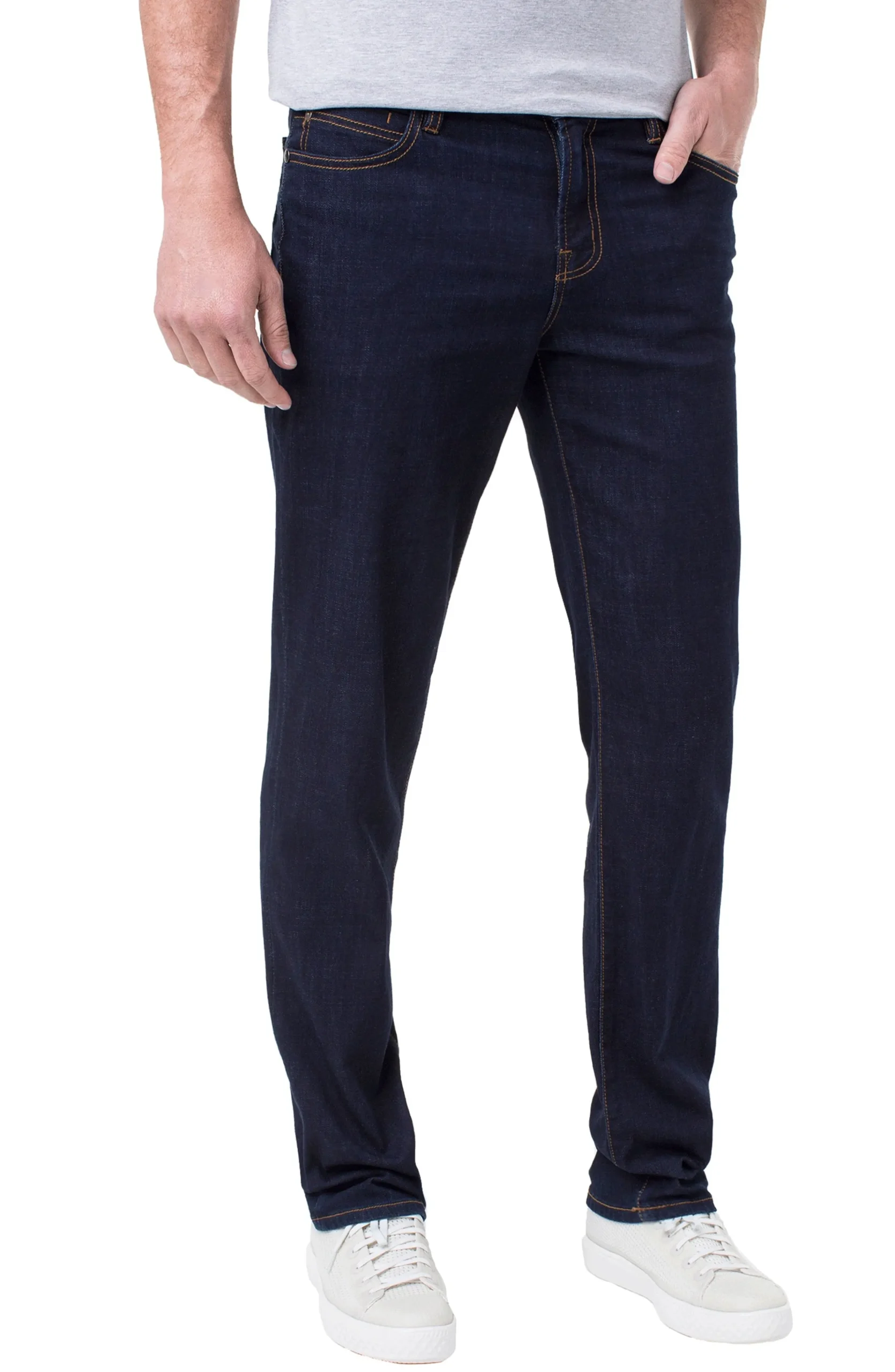 Liverpool Los Angeles Modern Straight|Jeans-KINGSTON MODERN STRAIGHT CROSSHATCH COOLMAX - ECO Modernrinse