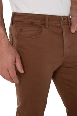 Liverpool Los Angeles Color Denim|Modern Straight-KINGSTON MODERN STRAIGHT COLORED DENIM Nutmeg