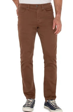 Liverpool Los Angeles Color Denim|Modern Straight-KINGSTON MODERN STRAIGHT COLORED DENIM Nutmeg