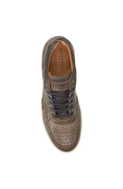 Liverpool Los Angeles Sneakers-LAUNCH TEXTURED LEATHER SNEAKER Grey