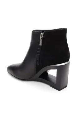 Liverpool Los Angeles Boots|Wedges & Espadrilles-LAX BOOTIE WITH CHOP OUT WEDGE Black
