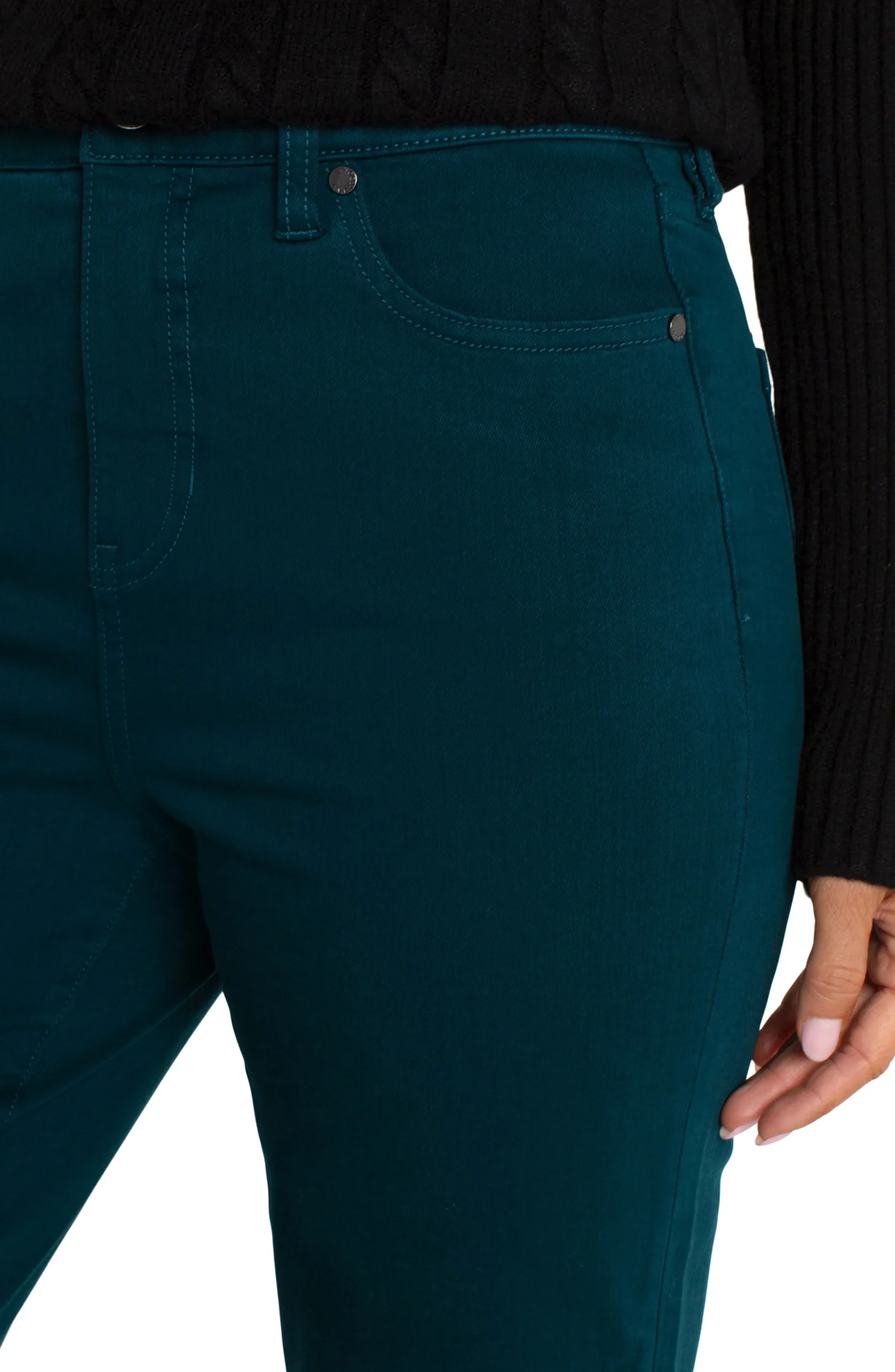 Liverpool Los Angeles Jeans|Slim-LIV HI-RISE NON-SKINNY SKINNY Darkforest