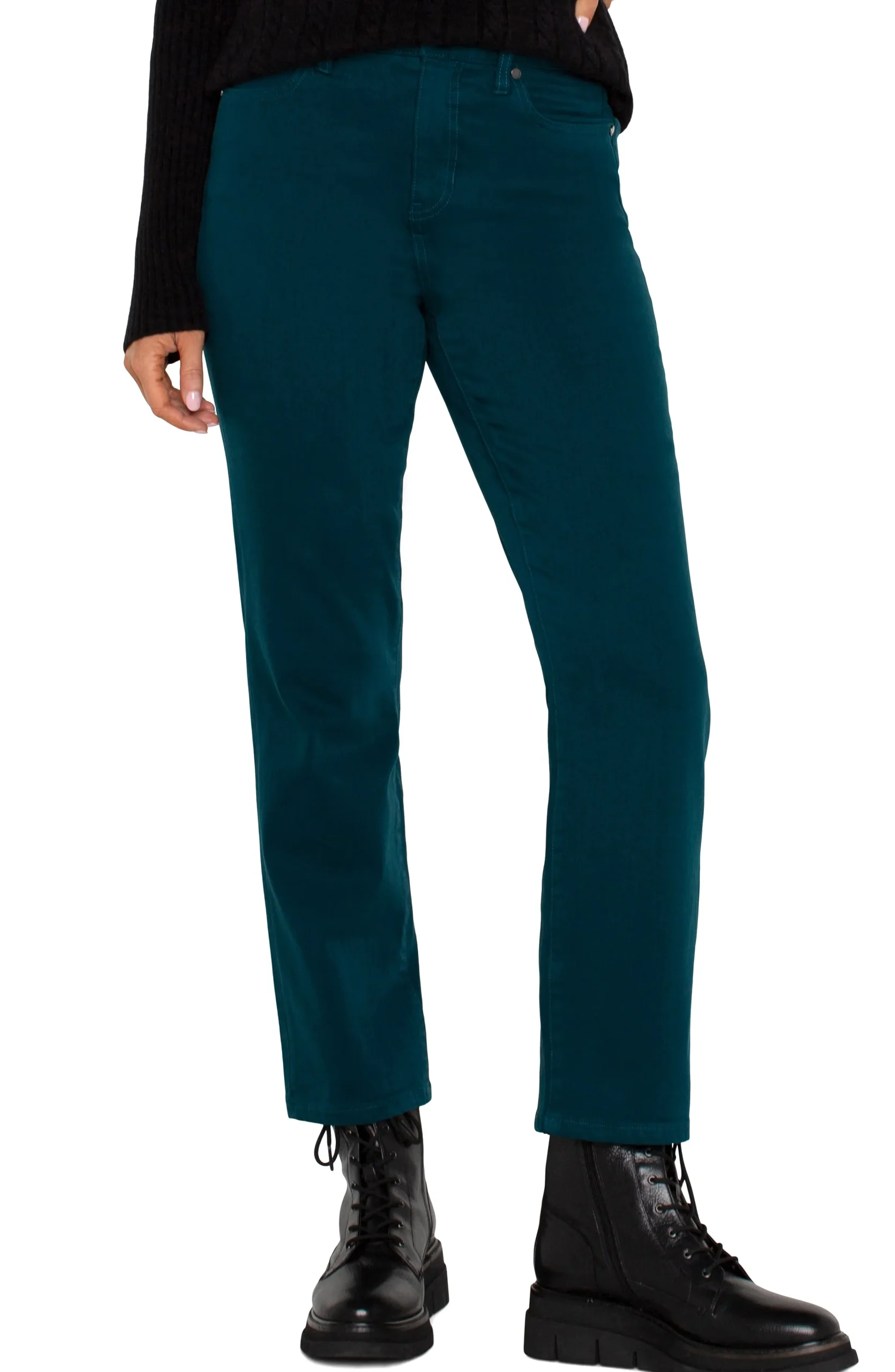 Liverpool Los Angeles Jeans|Slim-LIV HI-RISE NON-SKINNY SKINNY Darkforest