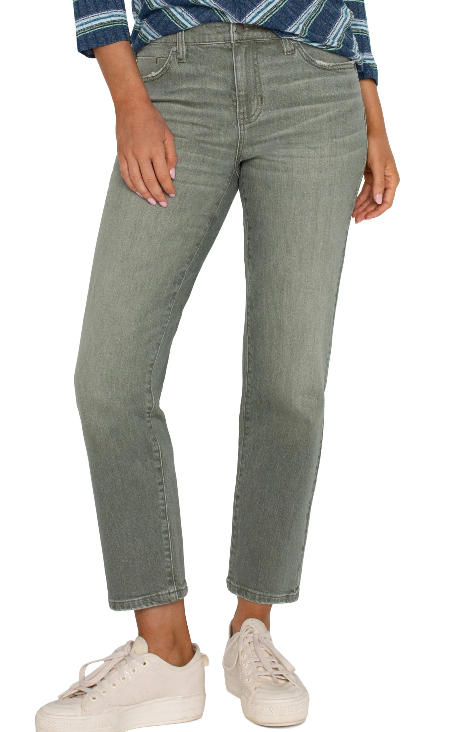 Liverpool Los Angeles Jeans|Slim-LIV NON-SKINNY SKINNY ECO Vintagegreen