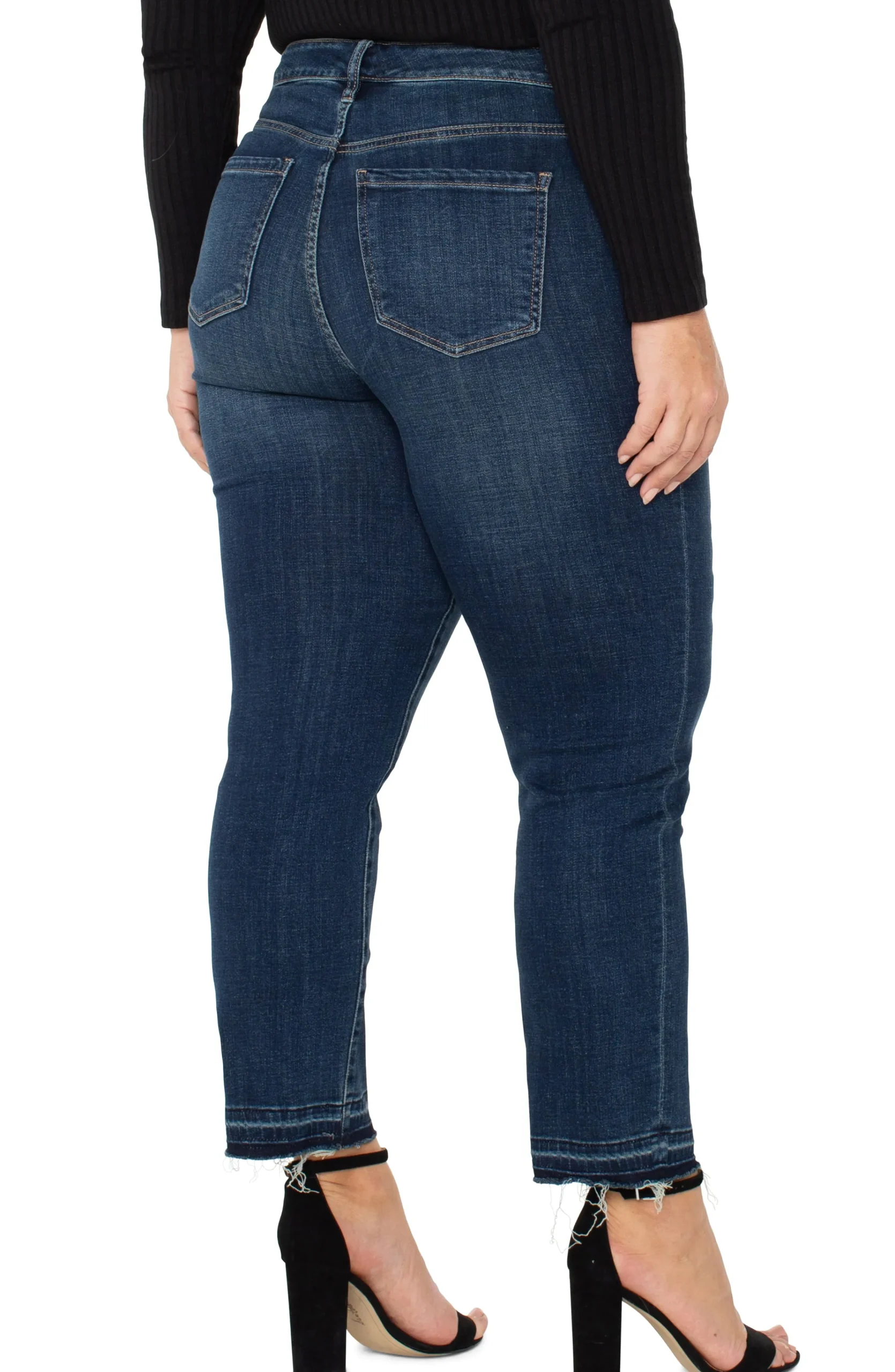 Liverpool Los Angeles Jeans-LIV NON-SKINNY SKINNY WITH LET DOWN HEM Albany