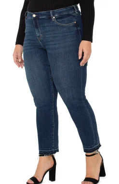 Liverpool Los Angeles Jeans-LIV NON-SKINNY SKINNY WITH LET DOWN HEM Albany