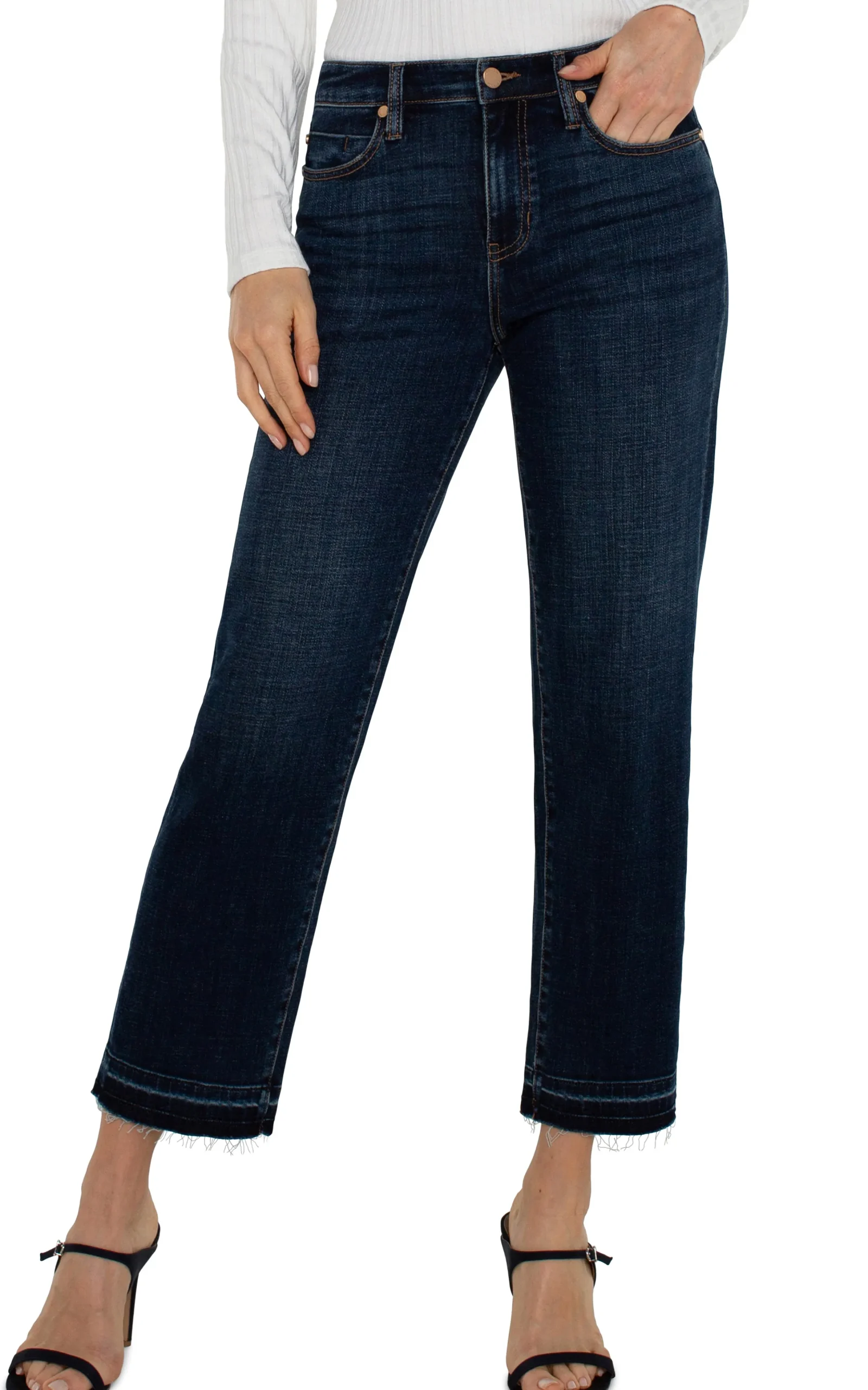 Liverpool Los Angeles Jeans|Slim-LIV NON-SKINNY SKINNY WITH LET DOWN HEM - ECO Albany