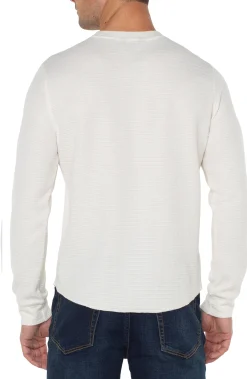 Liverpool Los Angeles Shirts-LONG SLEEVE CREW NECK Cream