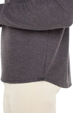 Liverpool Los Angeles Shirts-LONG SLEEVE CREW NECK Grey