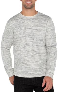Liverpool Los Angeles Shirts|Tees-LONG SLEEVE CREW NECK Greywhitemulti