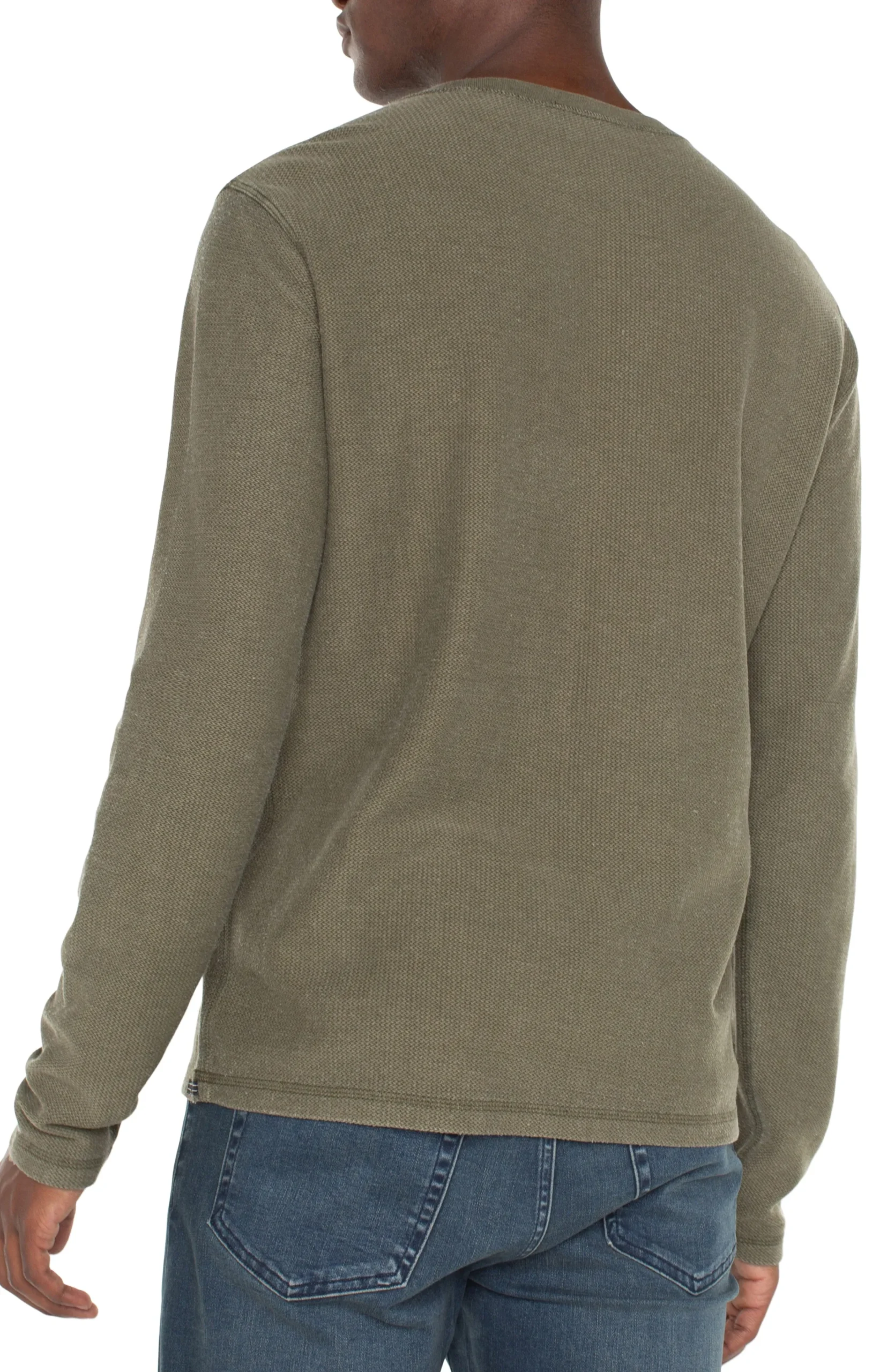 Liverpool Los Angeles Shirts-LONG SLEEVE HENLEY Seaturtle