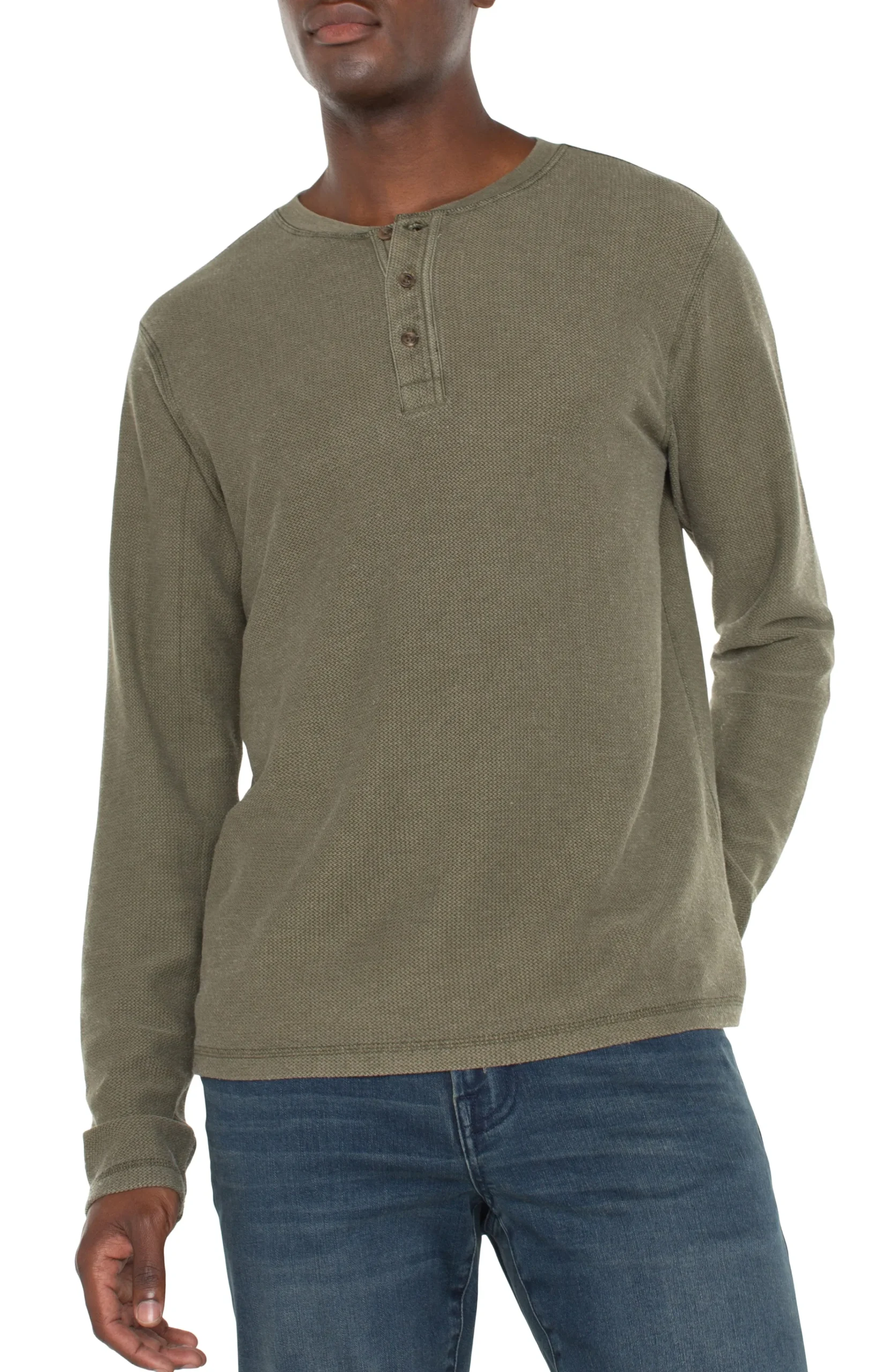 Liverpool Los Angeles Shirts-LONG SLEEVE HENLEY Seaturtle