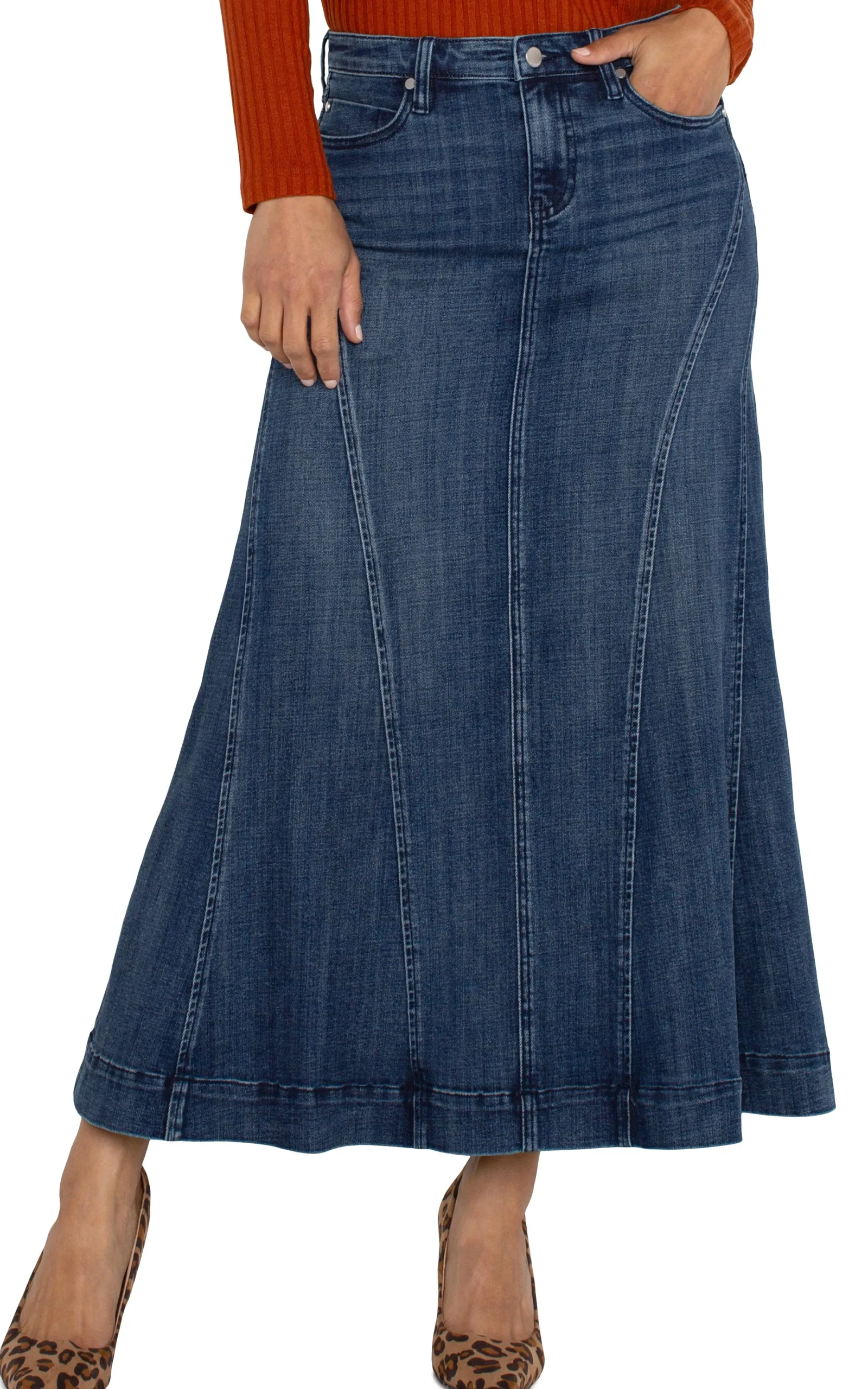 Liverpool Los Angeles Skirts|Skirts-MERMAID MAXI SKIRT Woodward