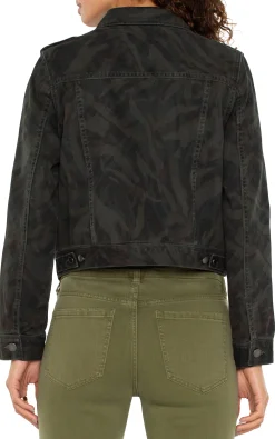 Liverpool Los Angeles Jackets|Jackets-MILITARY CROP JACKET Abstractcamo