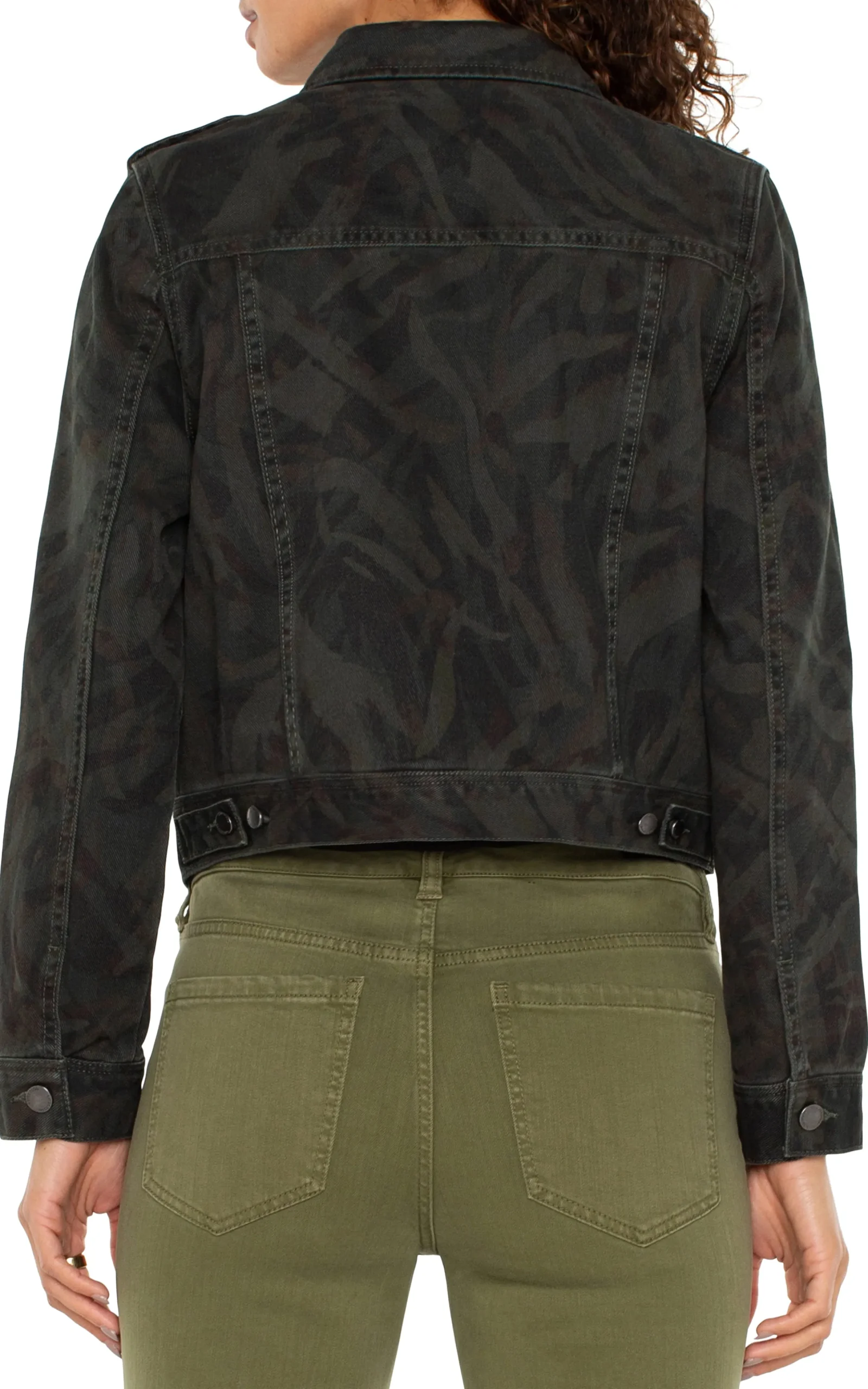 Liverpool Los Angeles Jackets|Jackets-MILITARY CROP JACKET Abstractcamo