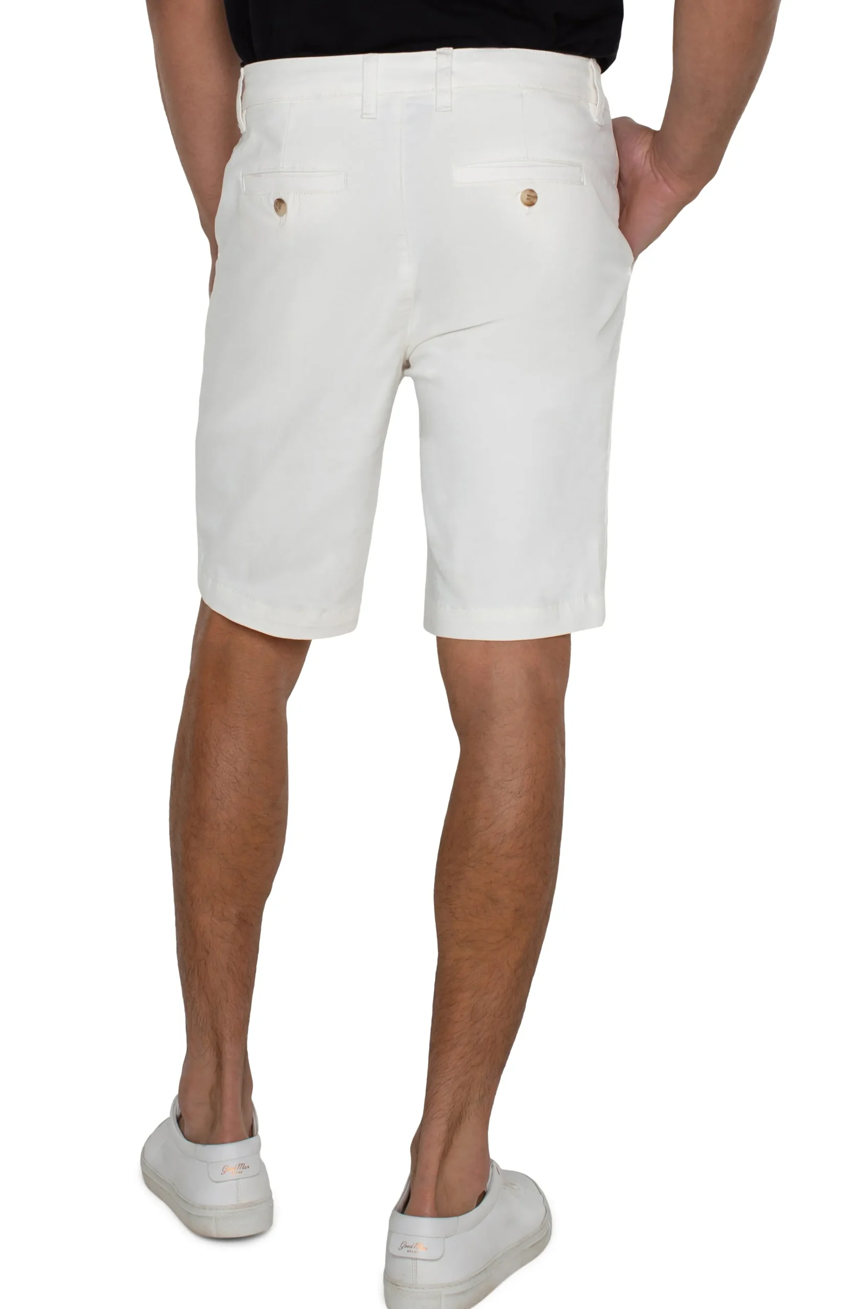Liverpool Los Angeles Shorts-MODERN FIT TWILL SHORT Porcelain