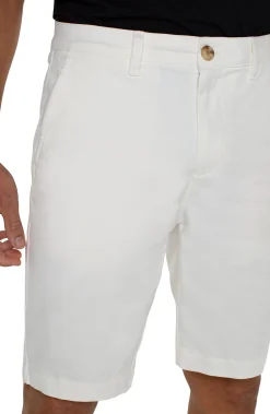 Liverpool Los Angeles Shorts-MODERN FIT TWILL SHORT Porcelain