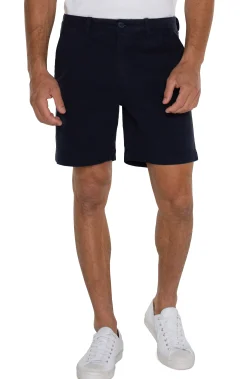 Liverpool Los Angeles Shorts-MODERN FIT TWILL SHORT Ink