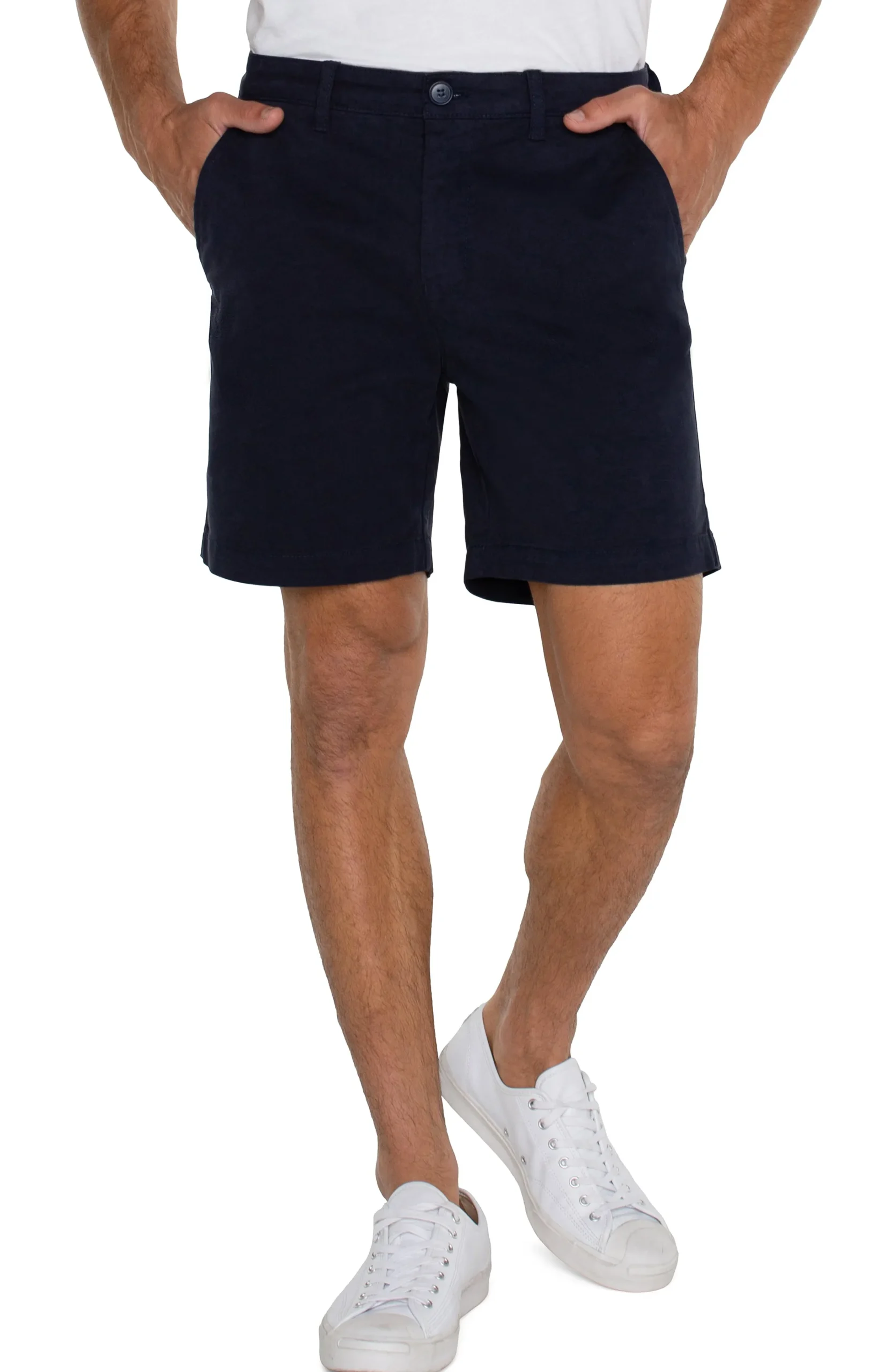 Liverpool Los Angeles Shorts-MODERN FIT TWILL SHORT Ink
