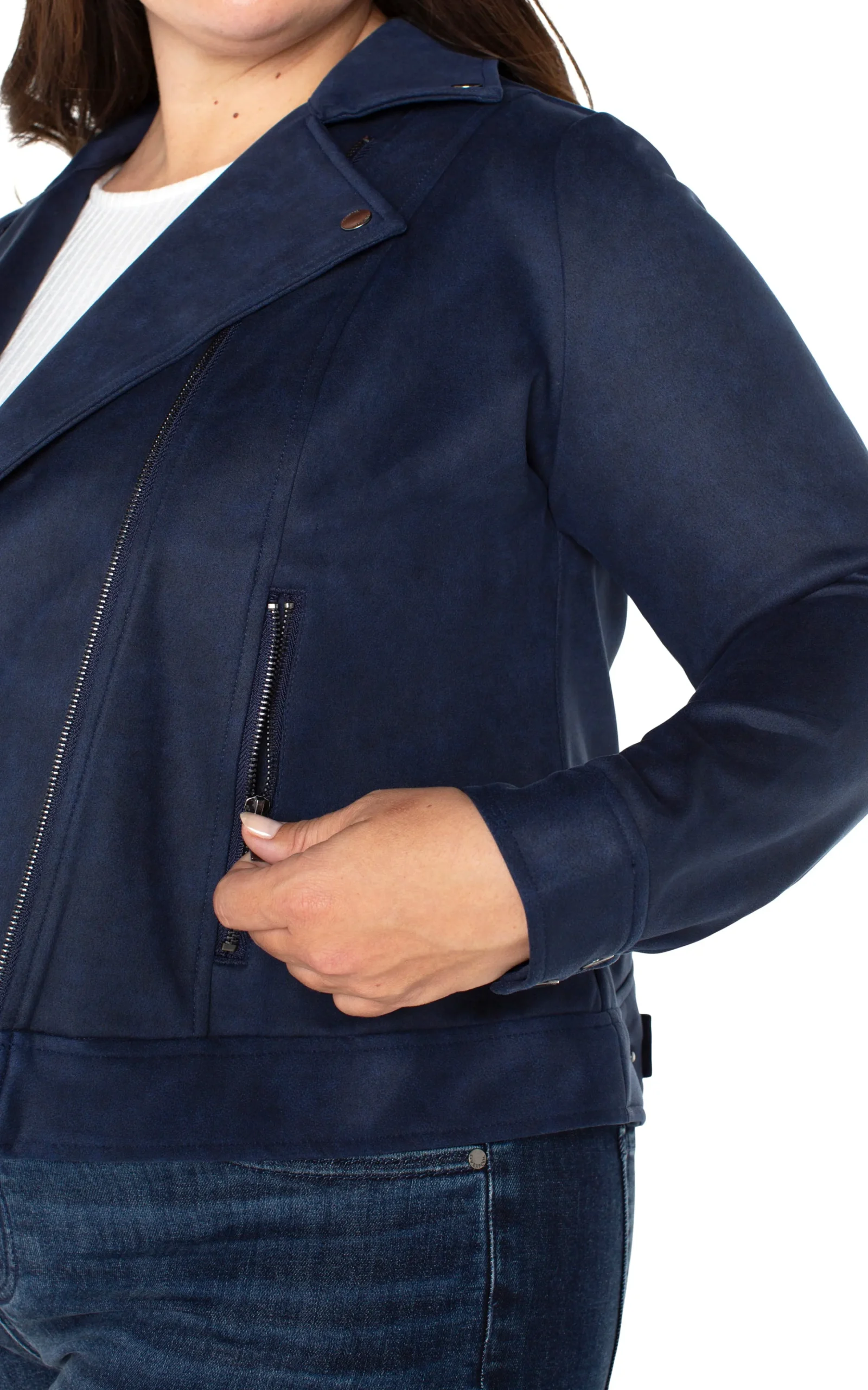 Liverpool Los Angeles Jackets-MOTO JACKET Mysticnavy