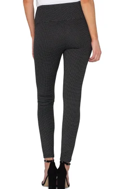 Liverpool Los Angeles Pants|Knit Pull-On-PEARL PULL-ON LEGGING Blackwhiteminigrid