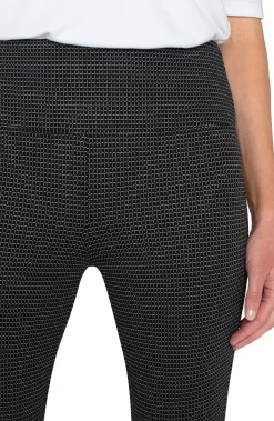 Liverpool Los Angeles Pants|Knit Pull-On-PEARL PULL-ON LEGGING Blackwhiteminigrid