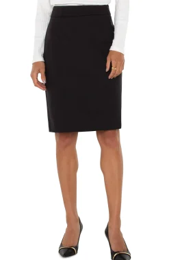 Liverpool Los Angeles Skirts|Skirts-PENCIL SKIRT Black