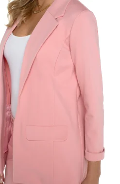 Liverpool Los Angeles Jackets-PETITE BOYFRIEND BLAZER WITH PRINCESS DARTS Pinkperfection