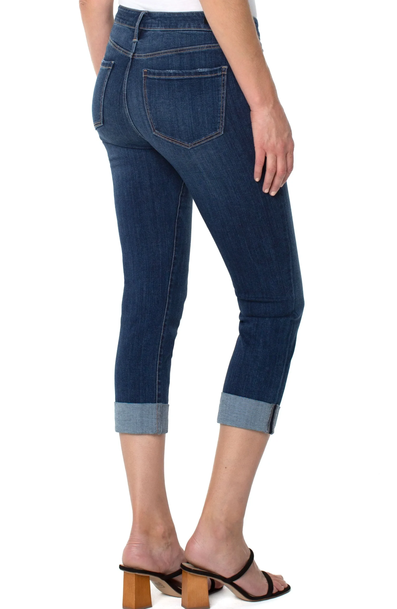 Liverpool Los Angeles Jeans-PETITE CHARLIE CROP WIDE ROLLED CUFF Easton
