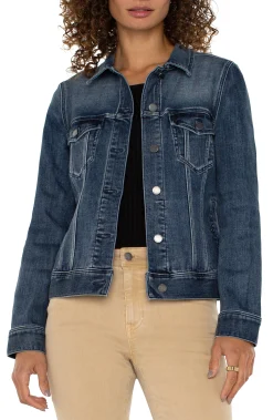 Liverpool Los Angeles Jackets-PETITE CLASSIC JEAN JACKET Ponderay