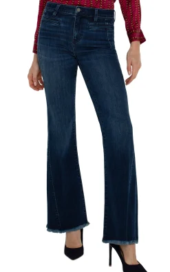 Liverpool Los Angeles Jeans|Jeans-PETITE HANNAH ECO FLARE WITH WELT POCKETS Mountdora