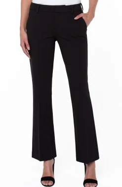 Liverpool Los Angeles Pants-PETITE KELSEY FLARE TROUSER SUPER STRETCH Black
