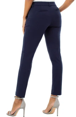 Liverpool Los Angeles Pants-PETITE KELSEY KNIT TROUSER SUPER STRETCH Cadetblue