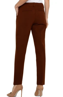 Liverpool Los Angeles Pants-PETITE KELSEY KNIT TROUSER SUPER STRETCH Richmahogany