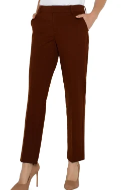 Liverpool Los Angeles Pants-PETITE KELSEY KNIT TROUSER SUPER STRETCH Richmahogany