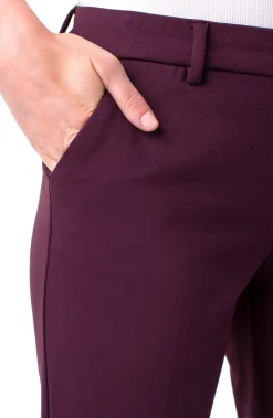Liverpool Los Angeles Pants-PETITE KELSEY TROUSER Aubergine