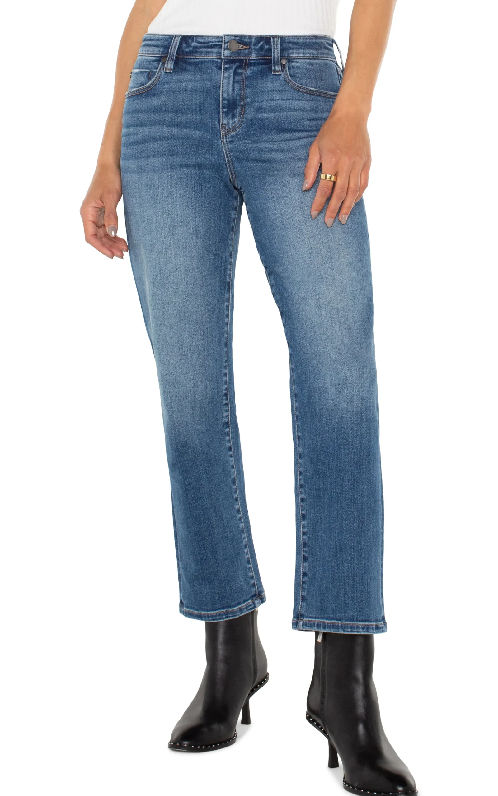 Liverpool Los Angeles Jeans-PETITE KENNEDY CROP STRAIGHT - ECO Mcallaster