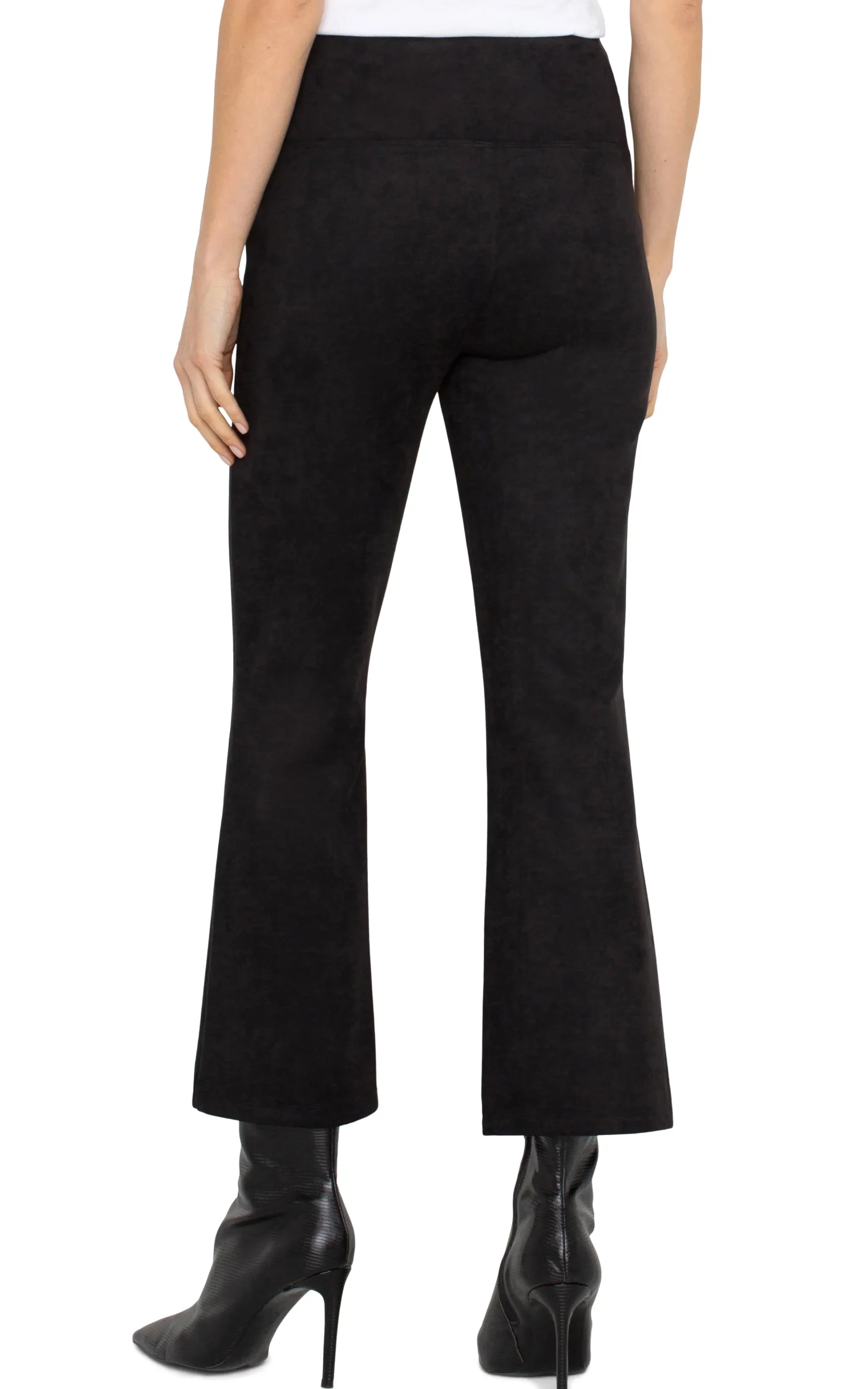 Liverpool Los Angeles Pants-PETITE PEARL CROP FLARE Black