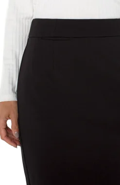 Liverpool Los Angeles Skirts-PETITE PENCIL SKIRT Black