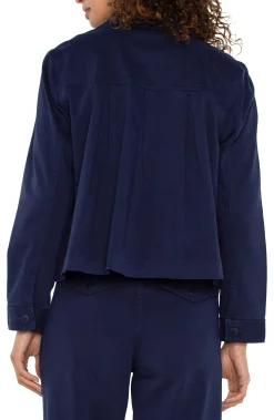 Liverpool Los Angeles Jackets-PLEAT BACK CROP JACKET Lapisink
