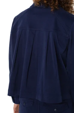 Liverpool Los Angeles Jackets-PLEAT BACK CROP JACKET Lapisink