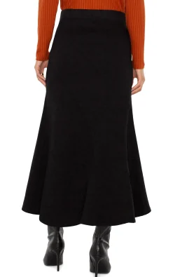 Liverpool Los Angeles Skirts|Skirts-PULL ON MERMAID MAXI SKIRT Blackrinse