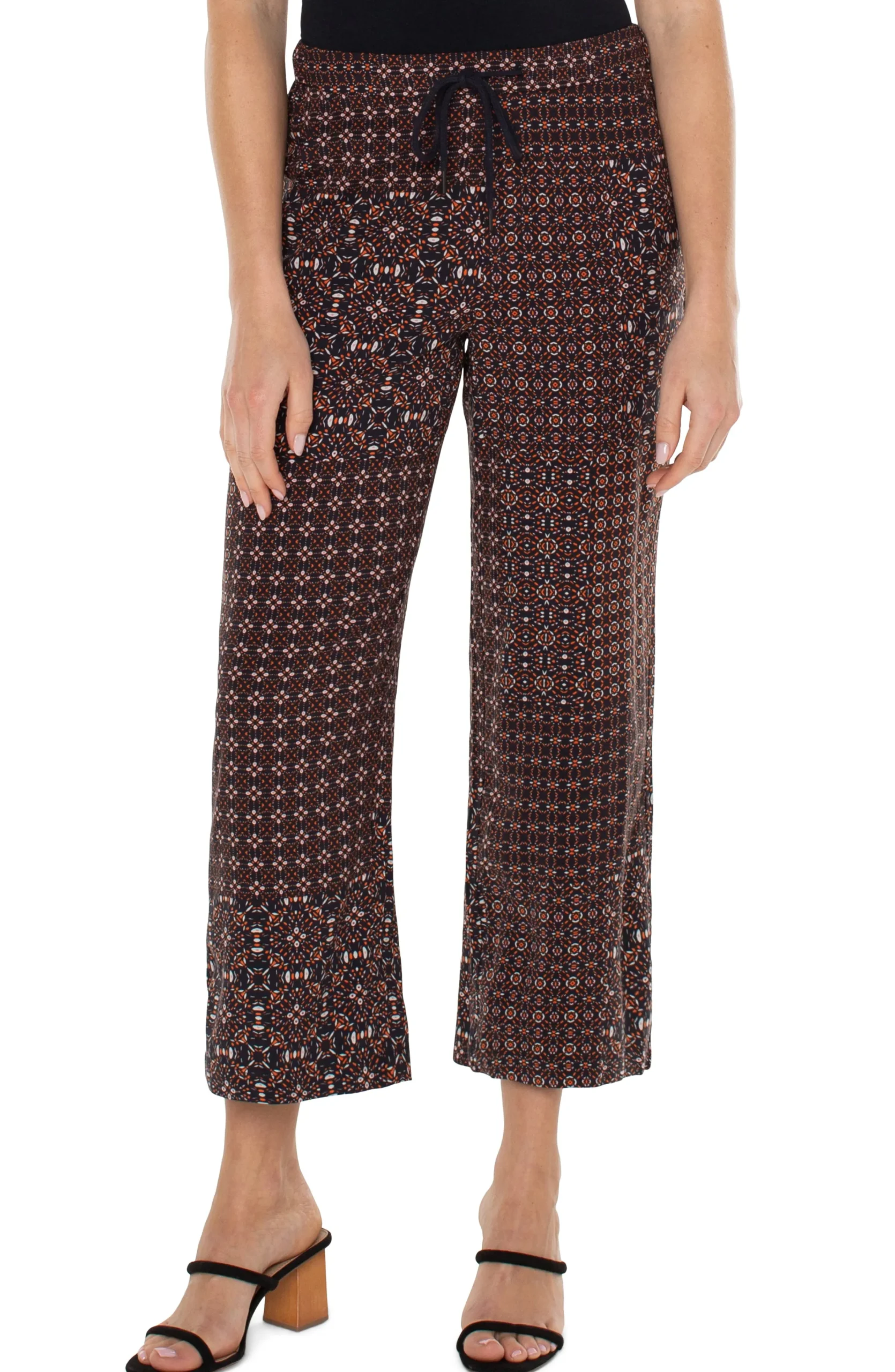 Liverpool Los Angeles Knit Pull-On-PULL ON WIDE LEG CROP TROUSER Patchworkgeoditsy