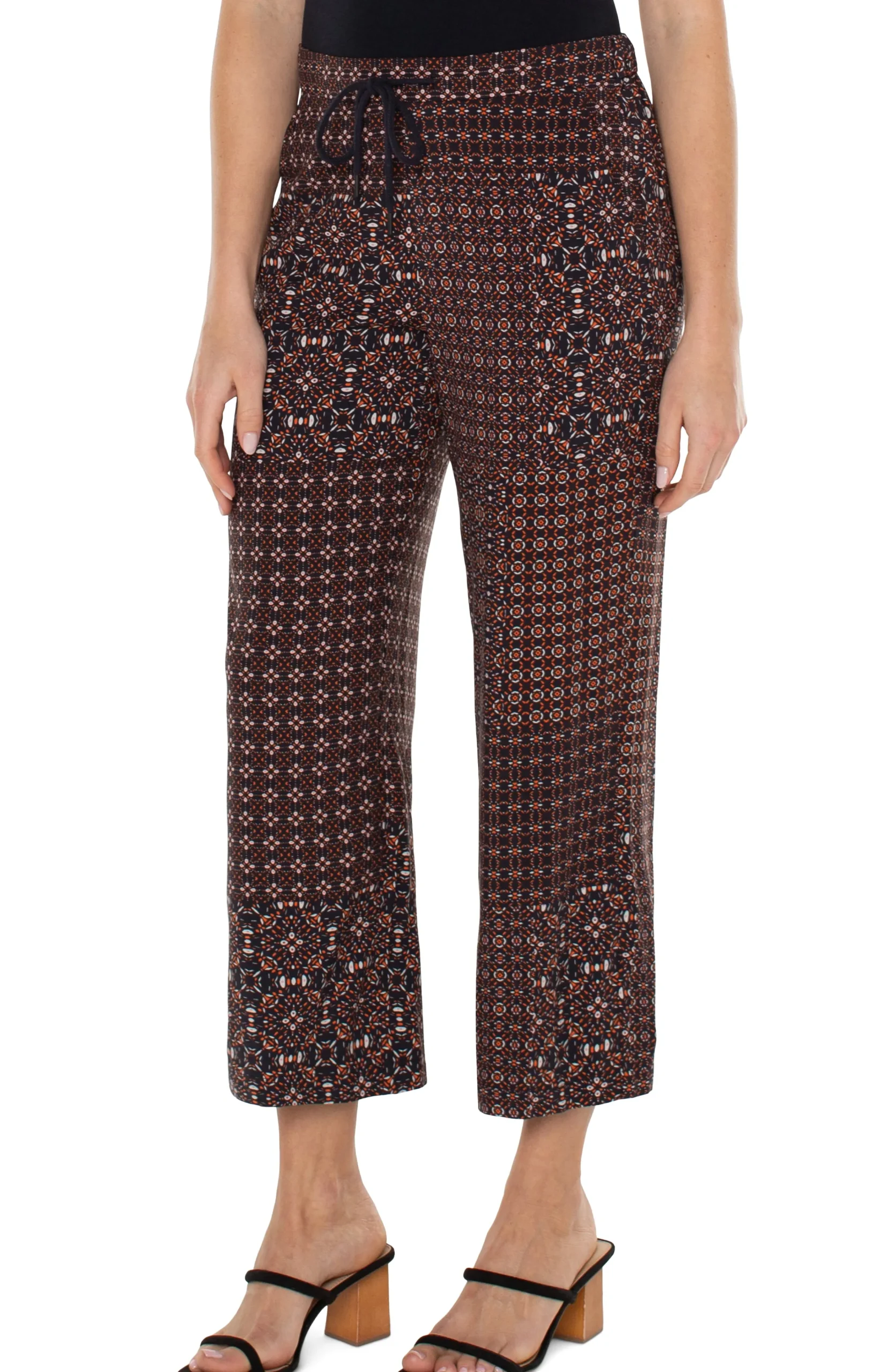 Liverpool Los Angeles Knit Pull-On-PULL ON WIDE LEG CROP TROUSER Patchworkgeoditsy