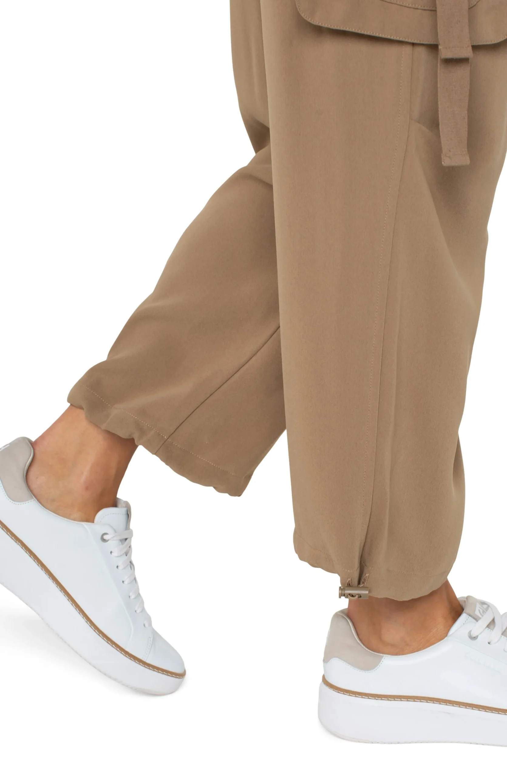 Liverpool Los Angeles Pants|Utility Pants-PULL-ON PARACHUTE CARGO PANTS Palosanto
