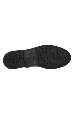 Liverpool Los Angeles Boots-RICHARD BURNISHED LEATHER LACE UP BOOT Black