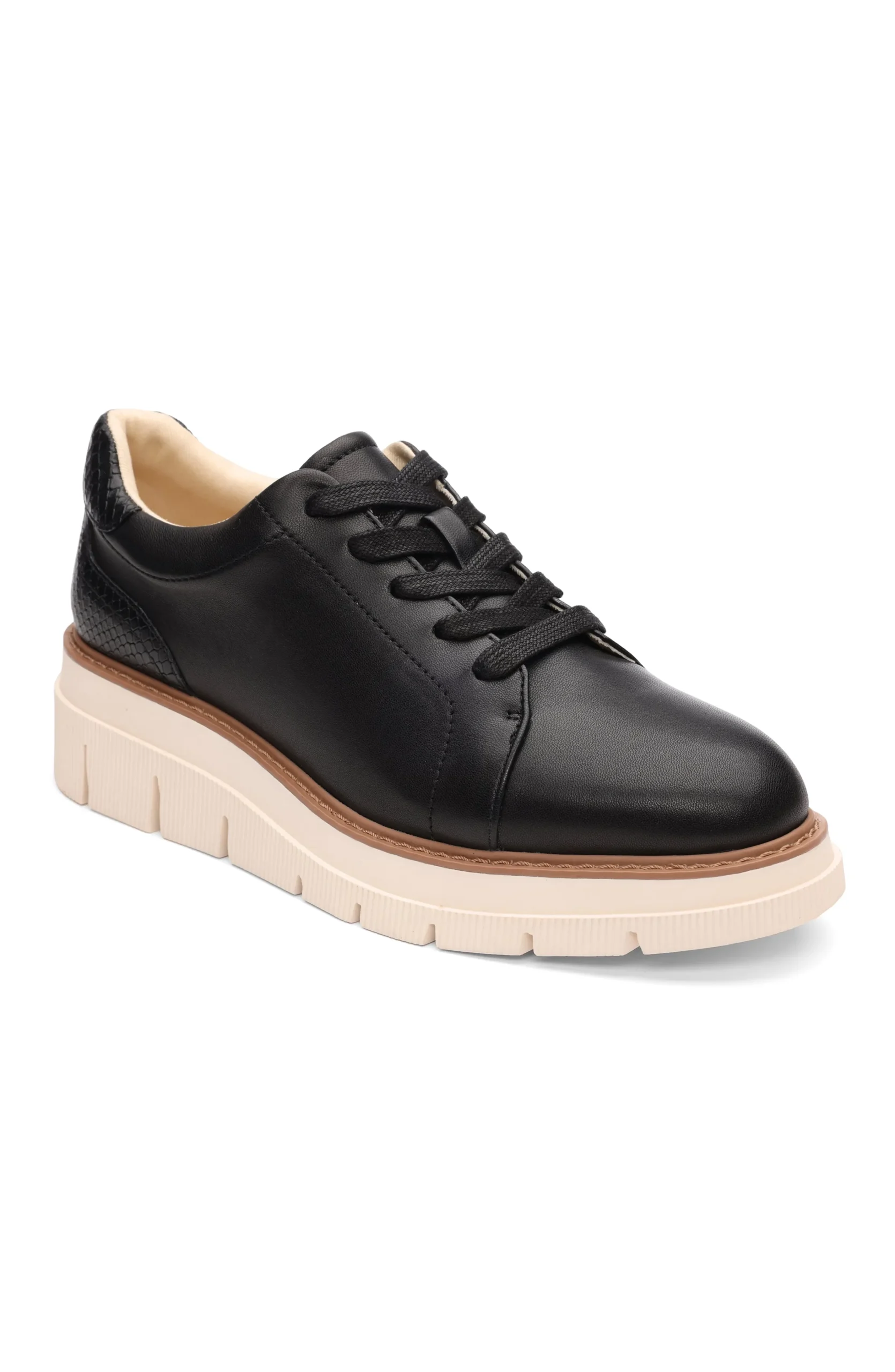 Liverpool Los Angeles Sneakers-RIVERSIDE LACE UP PLATFORM WITH RIDGE SOLE Black